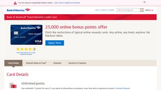 Bank of America® Travel Rewards Credit Card