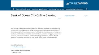 
                            5. Bank of Ocean City Online Banking - Bank Of Ocean City Portal