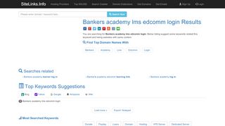 
                            6. Bankers academy lms edcomm login Results For Websites ...