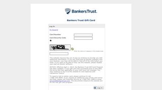 
                            7. Bankers Trust Gift Card - Login - Onlinecardaccess Portal