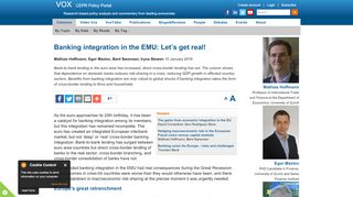 
                            5. Banking integration in the EMU: Let's get real! | VOX, CEPR Policy Portal - New Portal Emu