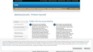 
                            8. Banking Security - Online Banking Safety Tips - Citi UK - Citibank Uk Online Banking Portal