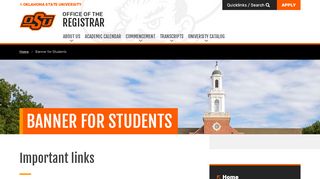 
                            6. Banner for Students | Oklahoma State University - Ok State Student Portal