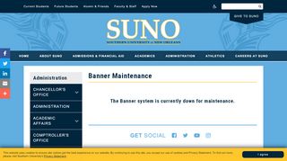
                            3. Banner Maintenance | Southern University at ... - SUNO.edu - Suno Banner Portal