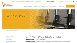 
                            2. Banner Web - West Georgia Technical College - West Ga Tech Portal