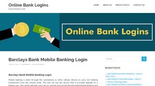 
Barclays Bank Mobile Banking Login - Online Bank Logins  
