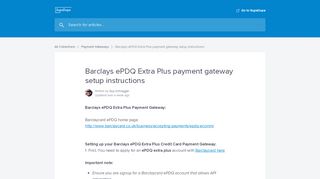 
                            7. Barclays ePDQ Extra Plus payment gateway setup instructions ... - Epdq Barclays Portal