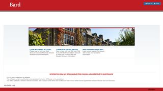 
                            2. Bard College Self-Service - Bard Information Portal