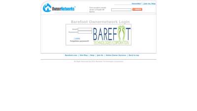 Barefoot ownernetworks user login