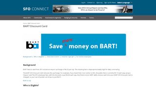 
                            6. BART Discount Card | SFO Connect - Bart Ez Rider Account Portal