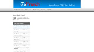 
                            3. Basic French Lesson 1 | French Greetings Part 1 - JeFrench - Www Jefrench Com Portal