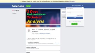 
Basic To Advance Technical Analysis Workshop - Facebook  
