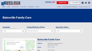 
                            1. Batesville Family Care | White River Health System - Batesville Family Care Patient Portal