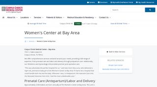 
                            2. Bay Area Women's Hospital | Corpus Christi Medical Center | Corpus ... - Coastal Bend Womens Center Patient Portal