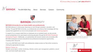 
                            1. BAYADA University | BAYADA Home Health Care - Bayada University Employee Portal