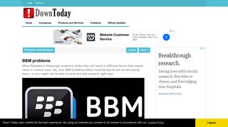 BBM problems | Down Today - Bbm Sign In Problems