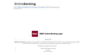 
BB&T Online Banking Login | Online Banking  
