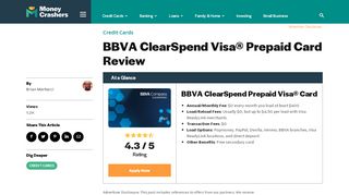 
                            1. BBVA ClearSpend Visa® Prepaid Card Review - Bbva Prepaid Card Portal