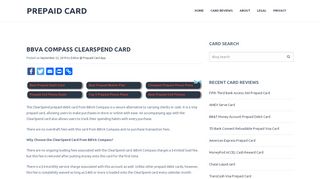 
                            8. BBVA Compass ClearSpend Card | Prepaid Card - Bbva Prepaid Card Portal