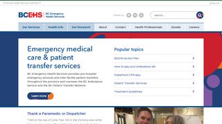 BC Emergency Health Services - Bcas Intranet Login