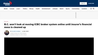 
                            8. B.C. won't look at moving ICBC broker system online until ... - Icbc Autoplan Broker Login