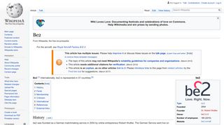 
                            4. Be2 - Wikipedia - Be2 Ca Portal