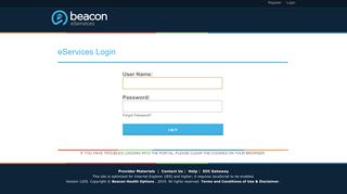 
                            3. Beacon Health Options, LLC. - Beacon Health Services Provider Portal