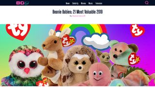 
Beanie Babies: 21 Most Valuable 2019 - Eighties Kids  
