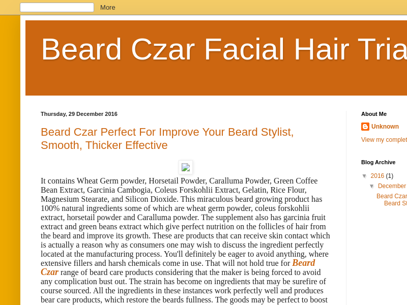 
                            10. Beard Czar Facial Hair Trial