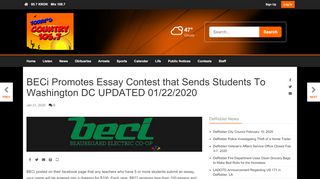 
                            8. BECi Promotes Essay Contest that Sends Students To ... - Beci Portal