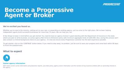 
                            6. Become a Progressive Agent or Broker - ForAgentsOnly.com