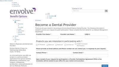
                            4. Become a Provider Envolve Dental