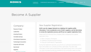 
                            5. Become A Supplier - Kohl's Corporate - Kohl's Trading Partner Portal