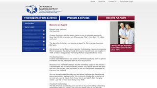 
                            7. Become an Agent - Old American Insurance Company - Old American Insurance Agent Portal