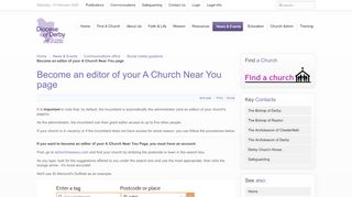 
                            6. Become an editor of your A Church Near You page - Achurchnearyou Portal