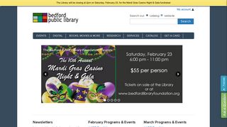 
                            8. Bedford Public Library - Bedford Virtual Library Portal