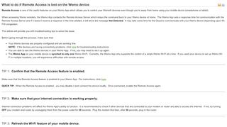 
                            7. Belkin Knowledge Articles - What to do if Remote Access is ... - Belkin Wemo Portal