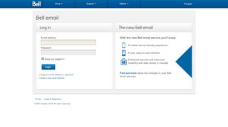 
                            3. Bell email - Bellnet Ca Portal