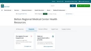 
                            4. Belton Regional Medical Center Health Resources - Belton Regional Medical Center Patient Portal