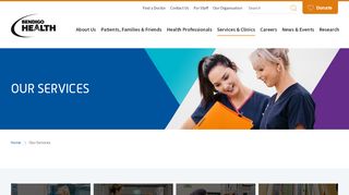 
                            4. Bendigo Health Website - Our Services - Bendigo Health Intranet Portal