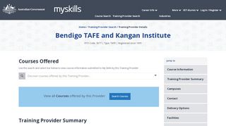 
                            7. Bendigo TAFE and Kangan Institute - 3077 - MySkills - Bendigo Tafe Portal