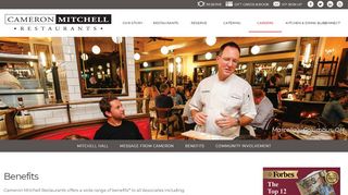 
Benefits | Cameron Mitchell Restaurants  
