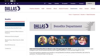 Benefits / Dallas ISD Benefits