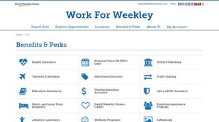 
Benefits & Perks - Work For Weekley - David Weekley Homes
