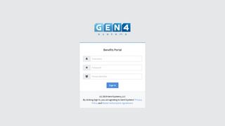 
                            2. Benefits Portal - Gen4 Systems - Gen 4 Portal
