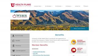 
                            5. Benefits - University of Utah Health Plans - Weber School District Portal
