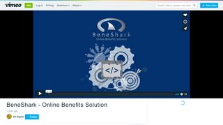 
                            7. BeneShark - Online Benefits Solution on Vimeo - Beneshark Login