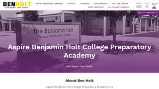 
                            3. Benjamin Holt Academy – Just another Aspire Public Schools ... - Powerschool Student Portal Aspire Public Schools