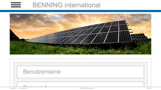 
                            2. BENNING Solar - Benning Solar Portal