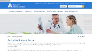 
                            1. Berkshire Patient Portal Pittsfield, Massachusetts (MA) - Berkshire ... - Berkshire Health Systems Patient Portal